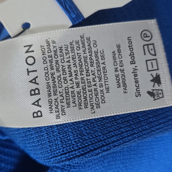 Babaton Blue Ribbed Tank Top - Picture 5 of 8